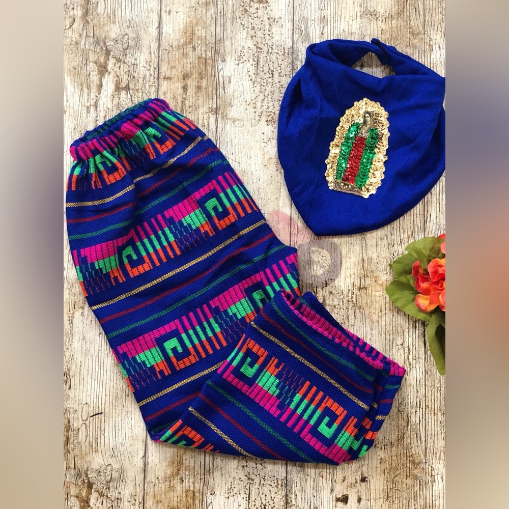 Our Lady of Guadalupe Bib and Pants Set for Boys